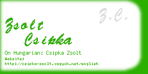 zsolt csipka business card